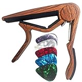 WiNGO Cejilla Guitarra Española Clásica Profesional Clasica Guitar Capo Ligero Aleación de...