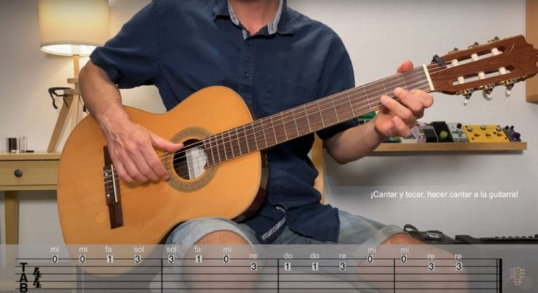 Punteo fácil en la guitarra